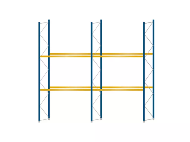 Jungheinrich Typ B Palettenregal L4.155mm Höhe 1.800mm Schwerlastregal Hochregal