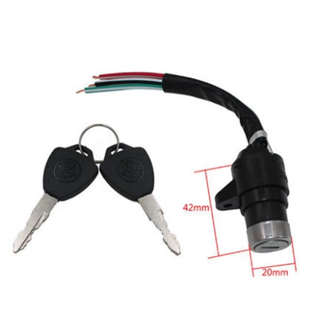 MOTORCYCLE IGNITION BARREL Key Switch/3 Wire/Universal On/Off Car