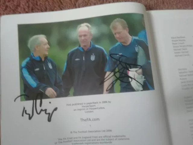 England Signed Football 2006 World Cup Book 2