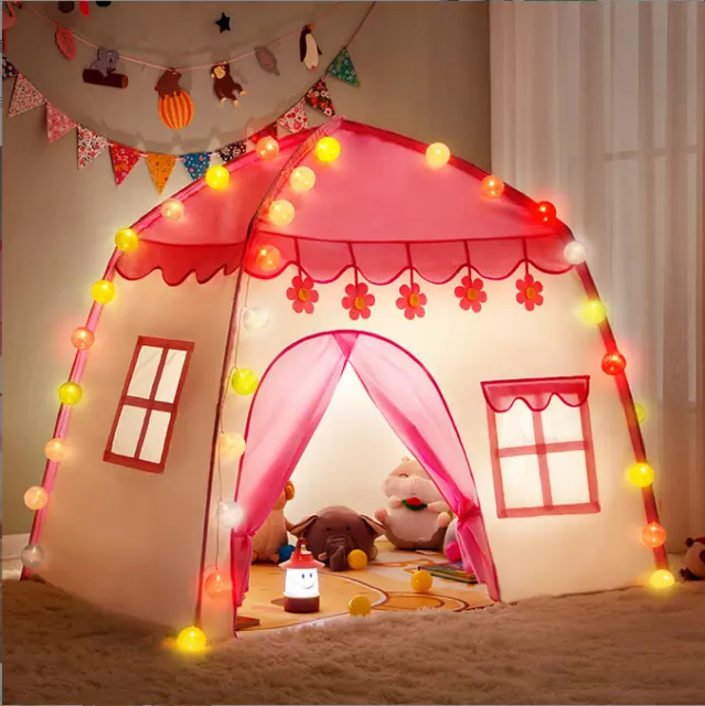 Kinder kinder Baby Pop Up Spielen Zelt Fee Mädchen Spielhaus Indoor Outdoor Rosa 3