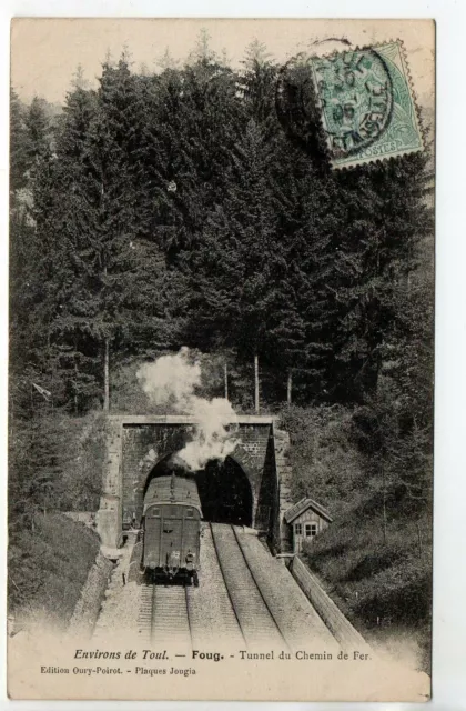 FOUG prés Toul Meurthe et moselle CPA 54 train au tunnel du chemin de fer