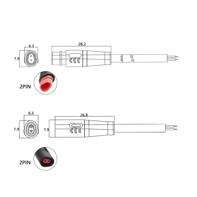 Capteur De Frein Hydraulique MS-BK-2R Pour Vélo électrique – étanche, Compatible Multi-tensions