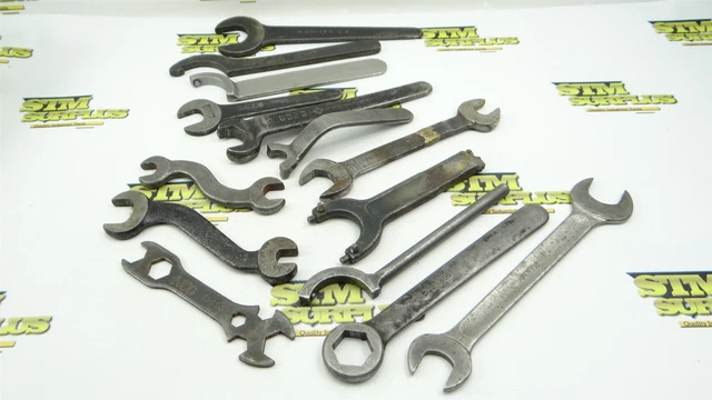Lot Of 14 Assorted Style Wrenches 1/2" To 1-1/4" Williams Armstrong Billings