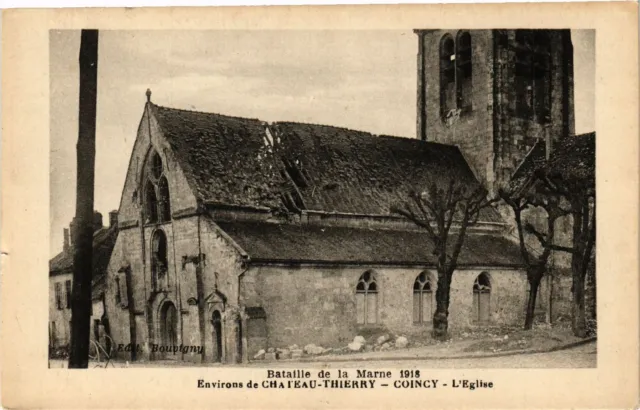 CPA MILITAIRE Bataille de la Marne, Environs de Chateau-Thierry,l'Eglise(317037)