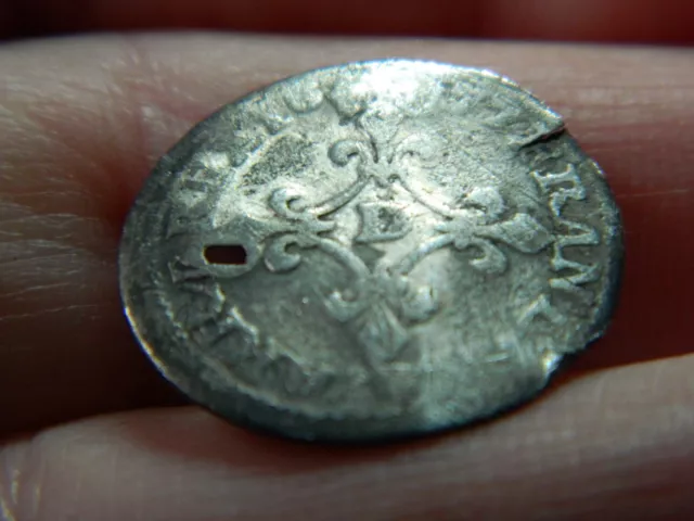 Un researched Post Medieval silver hammered coin Token 1677 detecting detector
