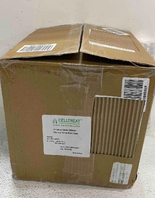 CellTreat Sterile Petri Dishes w lid 60mm x 15 mm Sealed sterile 500pc  Case