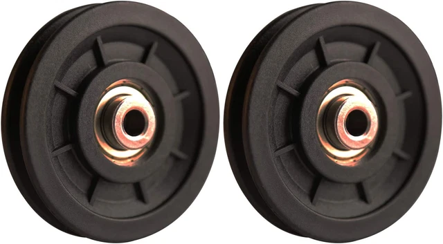 URPIZY Umlenkrollen 6-tlg Set - Nylon Rollen 70mm Für Fitnessgeräte & Garagentore