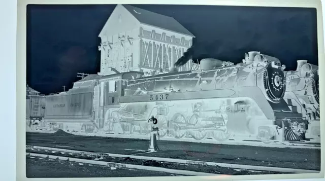 Original Negative Canadian Pacific Rwys Steam 2-8-2   # 5437  Ottawa 1940'S