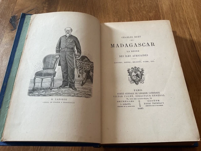 BUET Charles ‎  ‎MADAGASCAR, LA REINE DES ILES AFRICAINES 1883 ,percaline bleu 7