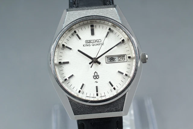 Montre Homme KING QUARTZ – Boîtier Titane, Bracelet Cuir Noir – Neuve Sans étiquette