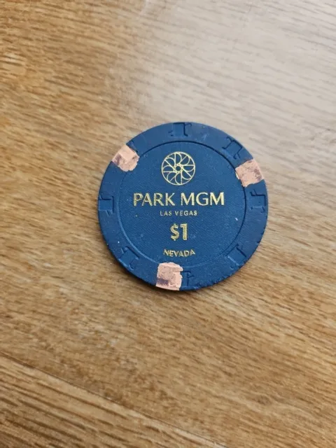 Las Vegas Park MGM Casino Chip $1 Dollar USA Poker