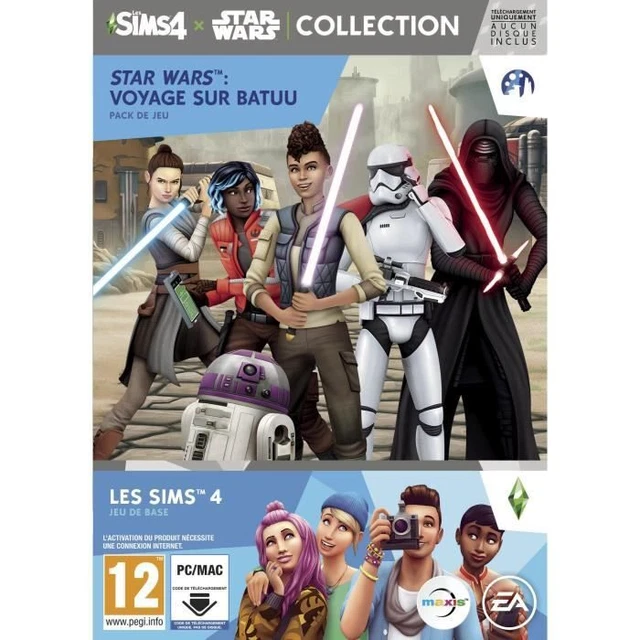 Jeu Les Sims 4 Collection PC/Mac - Pack De Jeu + 2 Kits D'objets Inclus - Neuf Scellé