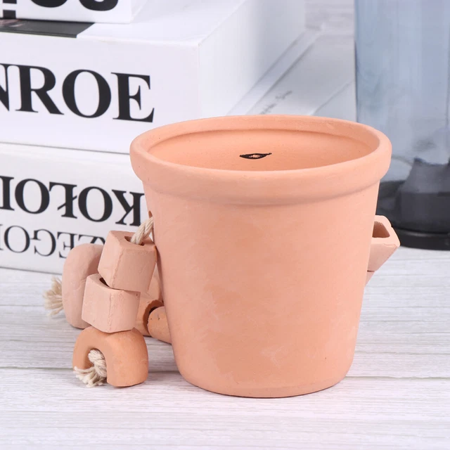Terrakotta Topf Sitting Bein Pflanzer kleiner Ton Blumentöpfe Keramikbecken Bons