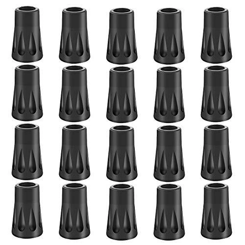 CHIFOOM Embout Baton de Marche20 PCS Embouts de Rechange en Caoutchouc pour T...