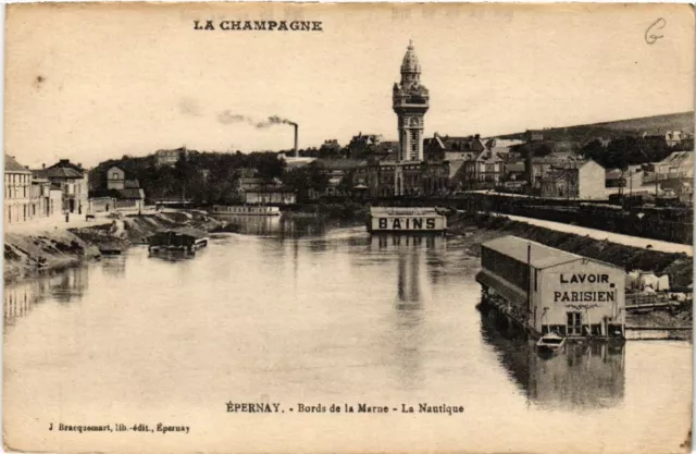 CPA ÉPERNAY Bords de la MARNE La Nautique (491114)
