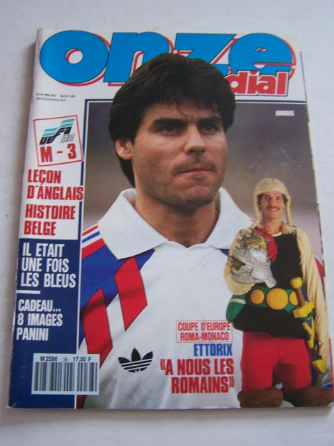 Magazine Onze Mondial N°7 – Août 1989 – OM Jean-Pierre Papin Vintage