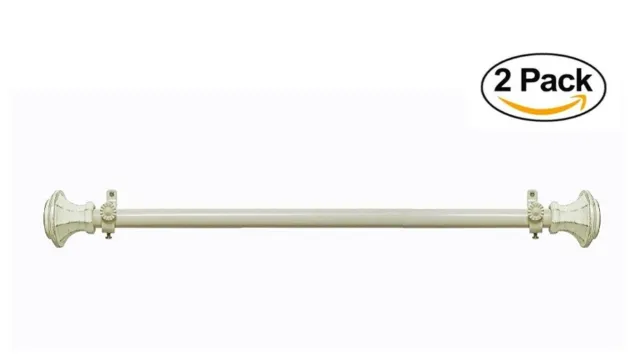 Achim Home Furnishings Buono II Rod with Carson Finial, 28-Inch Extends to 48...