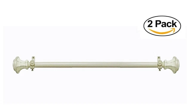 Achim Home Furnishings Buono II Rod with Carson Finial, 28-Inch Extends to 48...