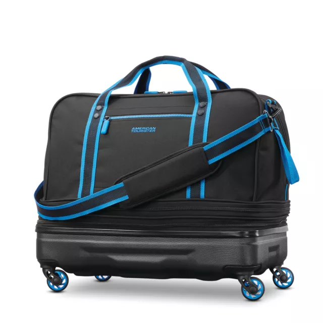 20" Rolling Wheeled Tote Duffle Bag Carry On Luggage expandable Travel Suitcase