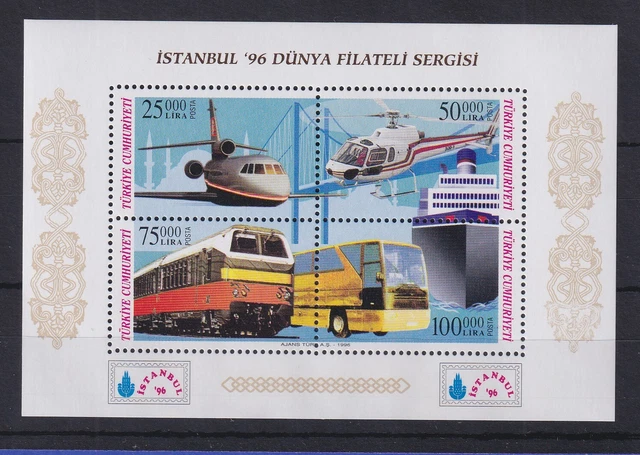 Türkei 1996 Verkehrsmittel Mi.-Nr. Block 32 A postfrisch**