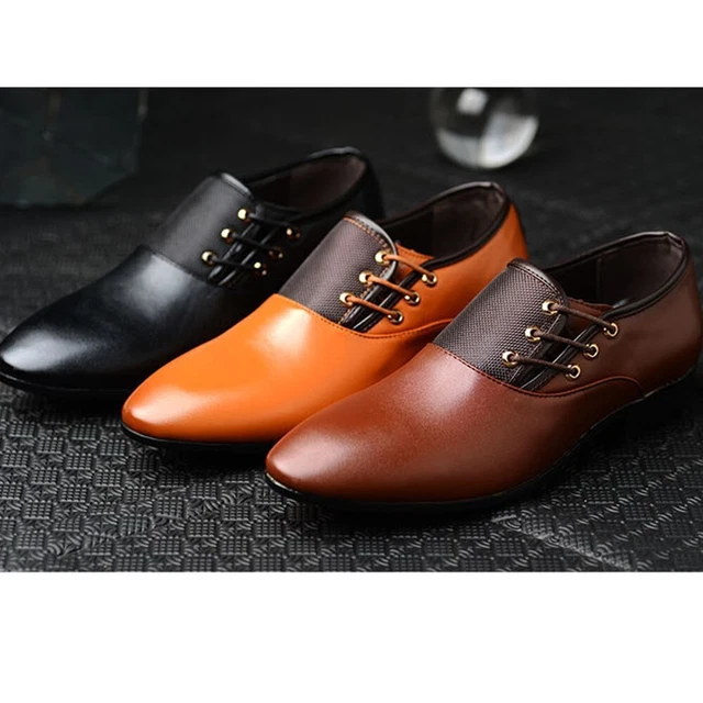 Chaud Vente Hommes Chaussures Robe Business Formelle Confortable Simili Cuir