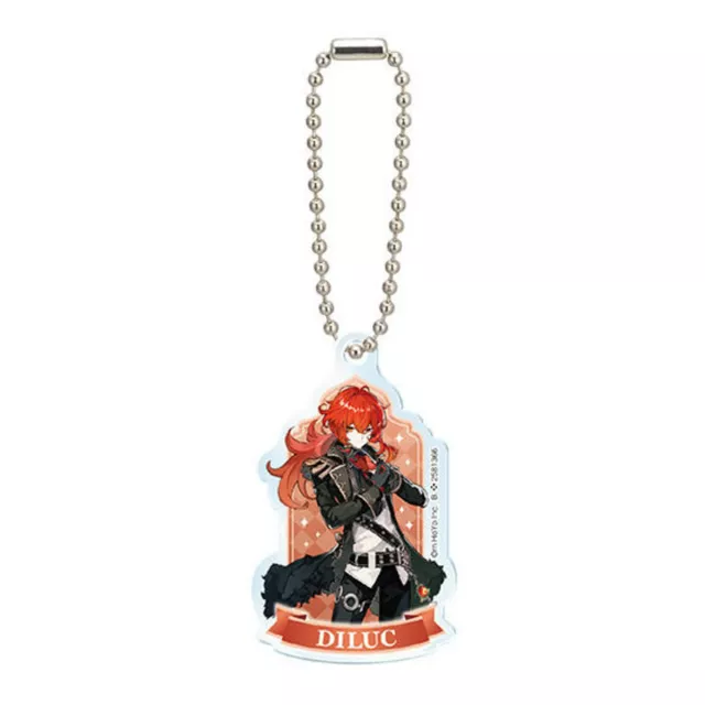 Genshin Impact Acrylic Charm Volume 01 Keychain Diluc