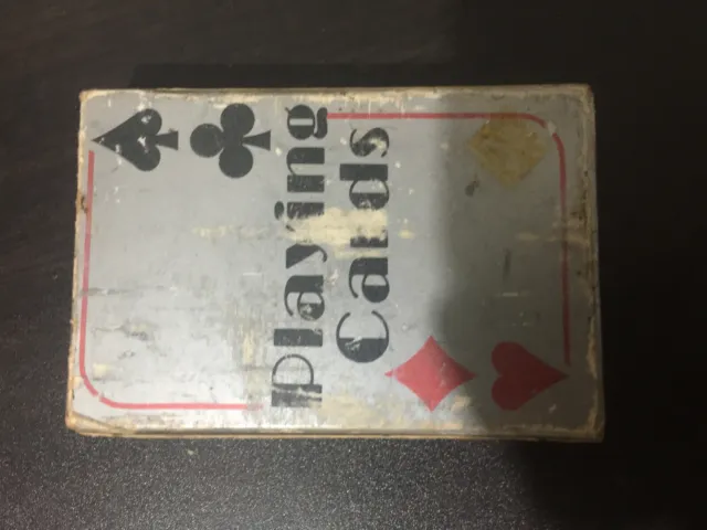 vintage playing cards in box mckinley explorer