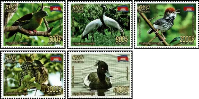 2020 Birds of Cambodia (MNH)