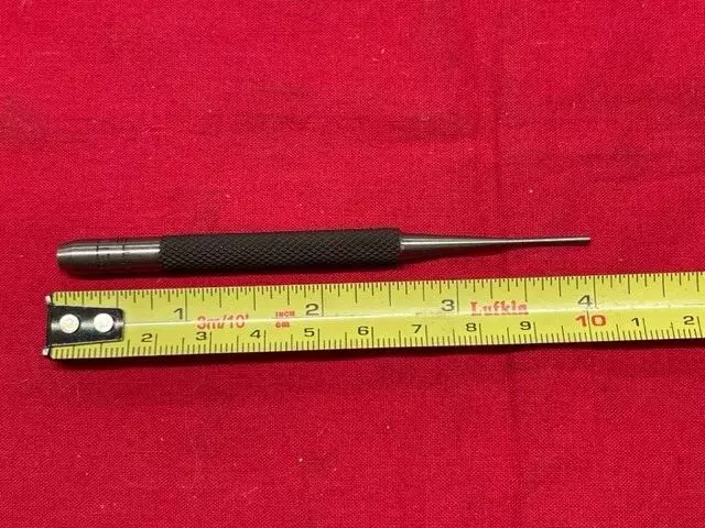 Starrett 565A Steel Drive Pin Punch, 4" Length, 1/16" Punch Diameter IN STOCK