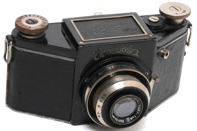Vintage Ihagee Exakta camera w. Zeiss Jena Tessar 3,5/7cm  NOTTESTED
