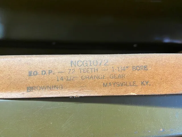 Browning NCG1072 Change Gear