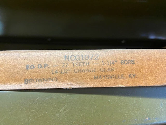 Browning NCG1072 Change Gear