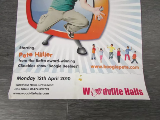 Boogie Pete 2010 UK Live Tour Pete Hillier CBeebies Gravesend Theatre Poster 2