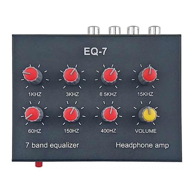 Égaliseur Audio 7 Bandes Double Canal - Booster Basses 12dB - Pour Voiture Et Maison