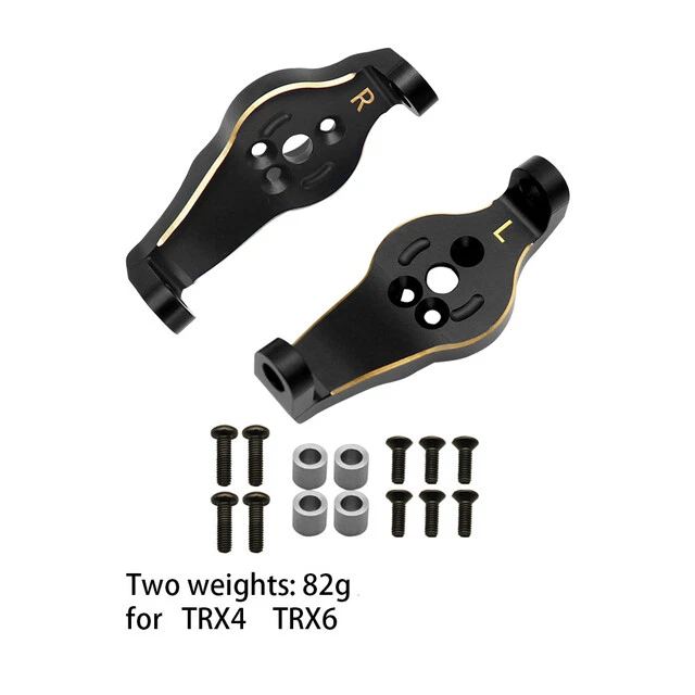 Brass Caster Blocks C Hub Carriers for 1/18 RC Car Traxxas TRX4M Upgrade