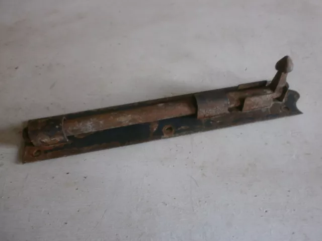 Antique 11 inch slide bolt door lock