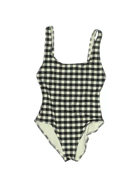 Solid & Striped  Black/White Gingham Swimsuit Measures Size Small NWOT