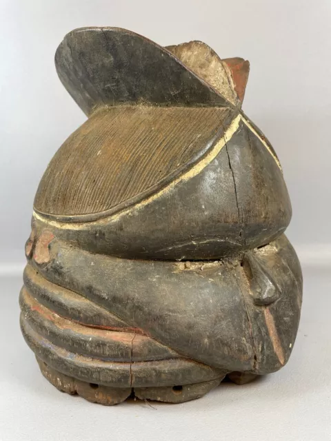 220365 - Old African double face Head Mask from the Mende People - Liberia.