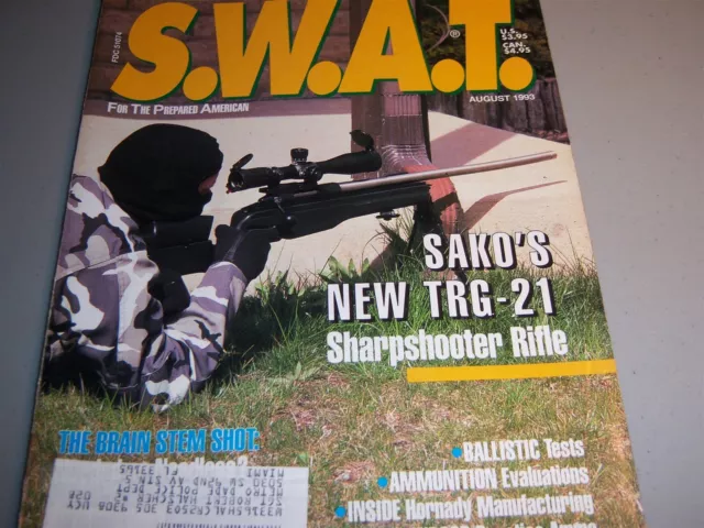 SWAT Survival Weapons and Tactics Magazine August 1993