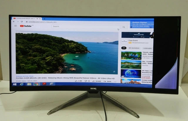 BENQ EX3501R 35 inch Ultrawide Curved Gaming Monitor 100hz,with HDR ...