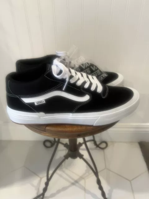 Mens New Vans Bmx Style 114. Black White. Size 13. New Mid Pro Bmx Shoe