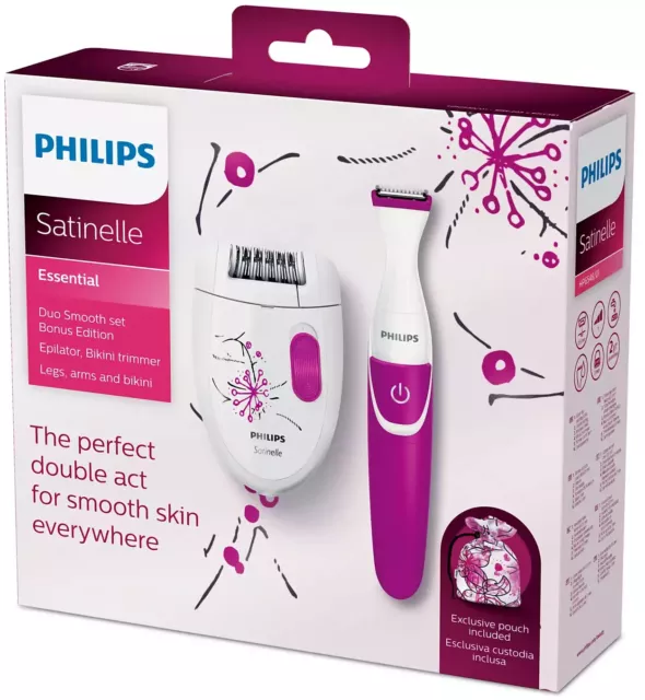 Philips Satinelle Essential Depiladora y Perfilador Ingles