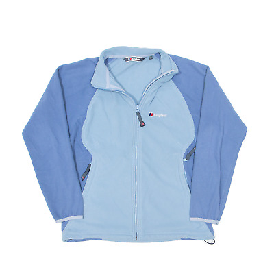 BERGHAUS Fleece Jacket Blue Colourblock Girls 11-12 Years