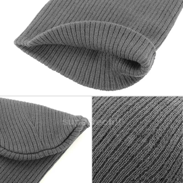 Men Women Baggy Cap Slouch Oversize Hat Ski Beanie Winter Knit Warm AU 3