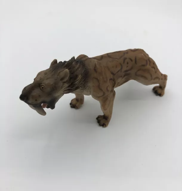 Schleich 16520 Smilodon (2002) Säbelzahntiger Urzeit Tier Figur