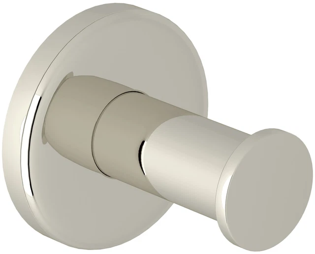 Gancho de túnica individual montado en pared níquel Rohl LO7