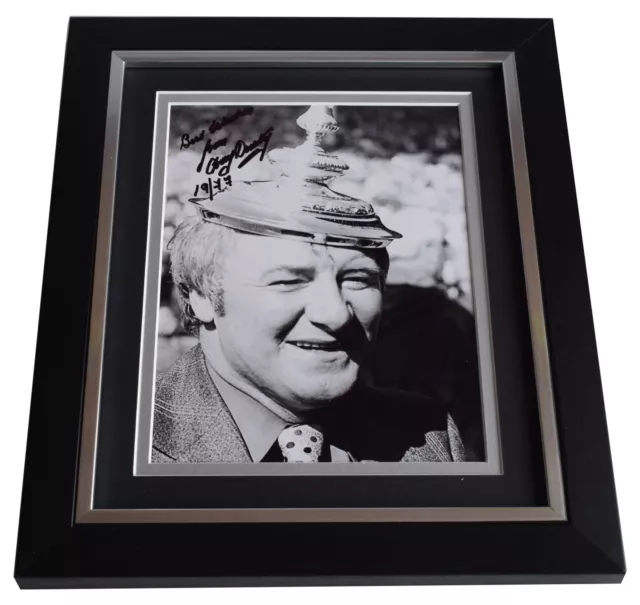 Tommy Docherty SIGNED 10X8 FRAMED Photo Autograph Display Manchester United COA