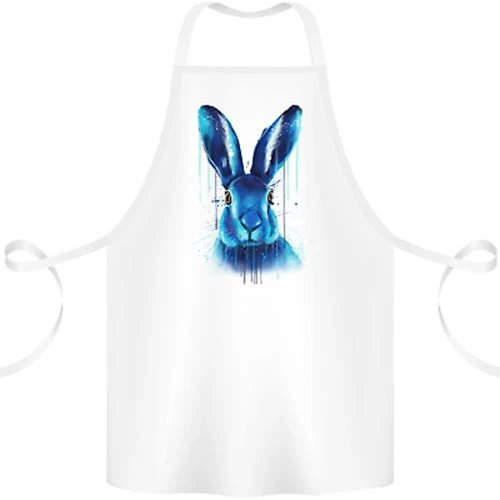 Rabbit Watercolour Cotton Apron 100% Organic