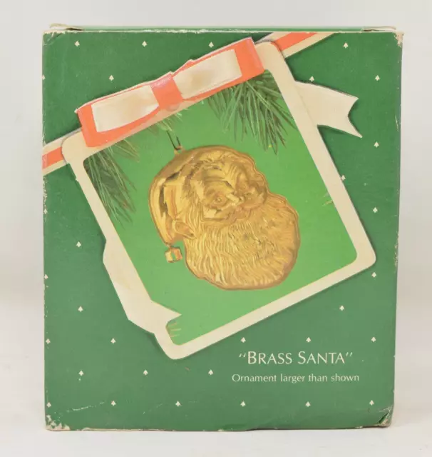 Hallmark Keepsake Ornament Brass Santa Claus Christmas Tree 1983 NIB