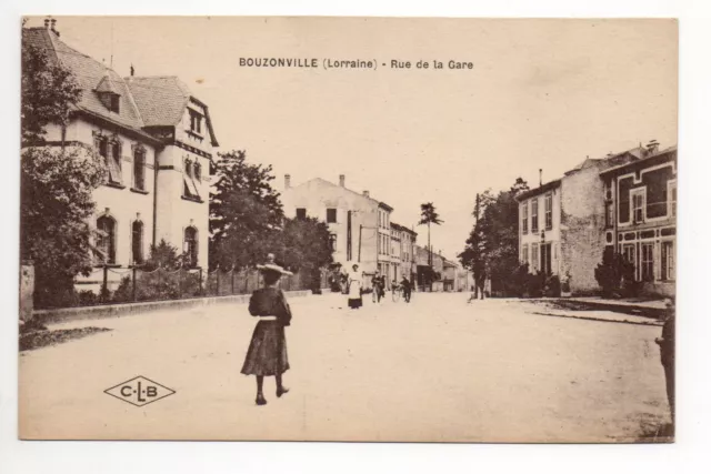 BOUZONVILLE busendorf moselle CPA 57 rue de la gare